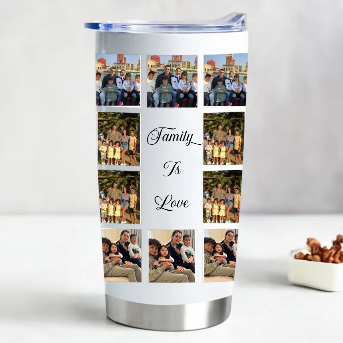 Customized Stainless Steel Tumbler - 20oz Insulated Cup for Hot and Cold Drinks - Makezbright Gifts