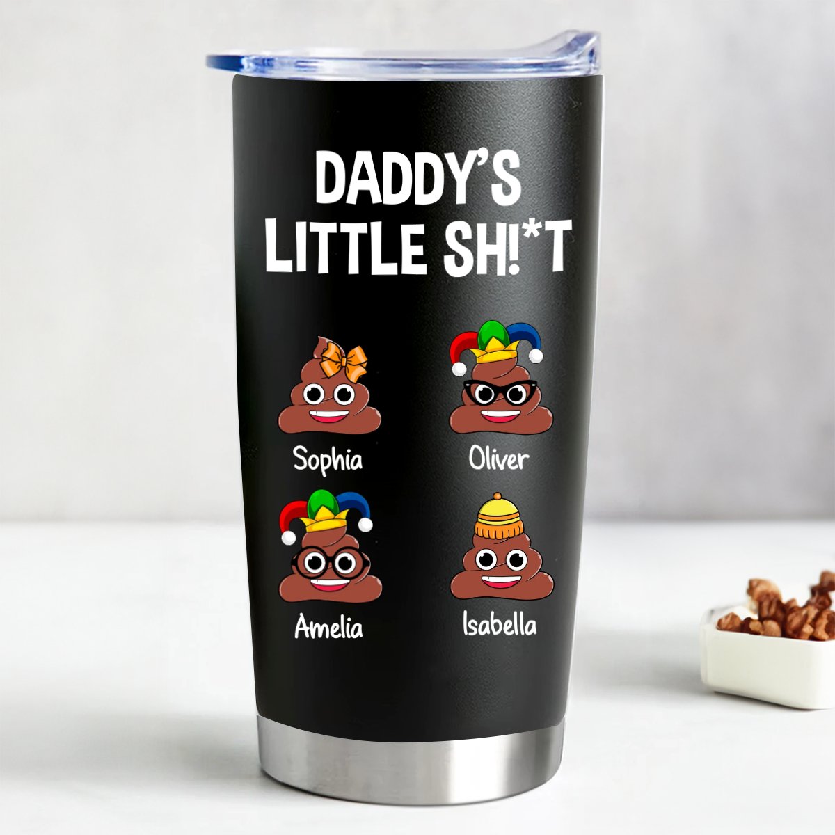 Dad's Personalized 20oz Insulated Tumbler for On - the - Go Fun - Makezbright Gifts