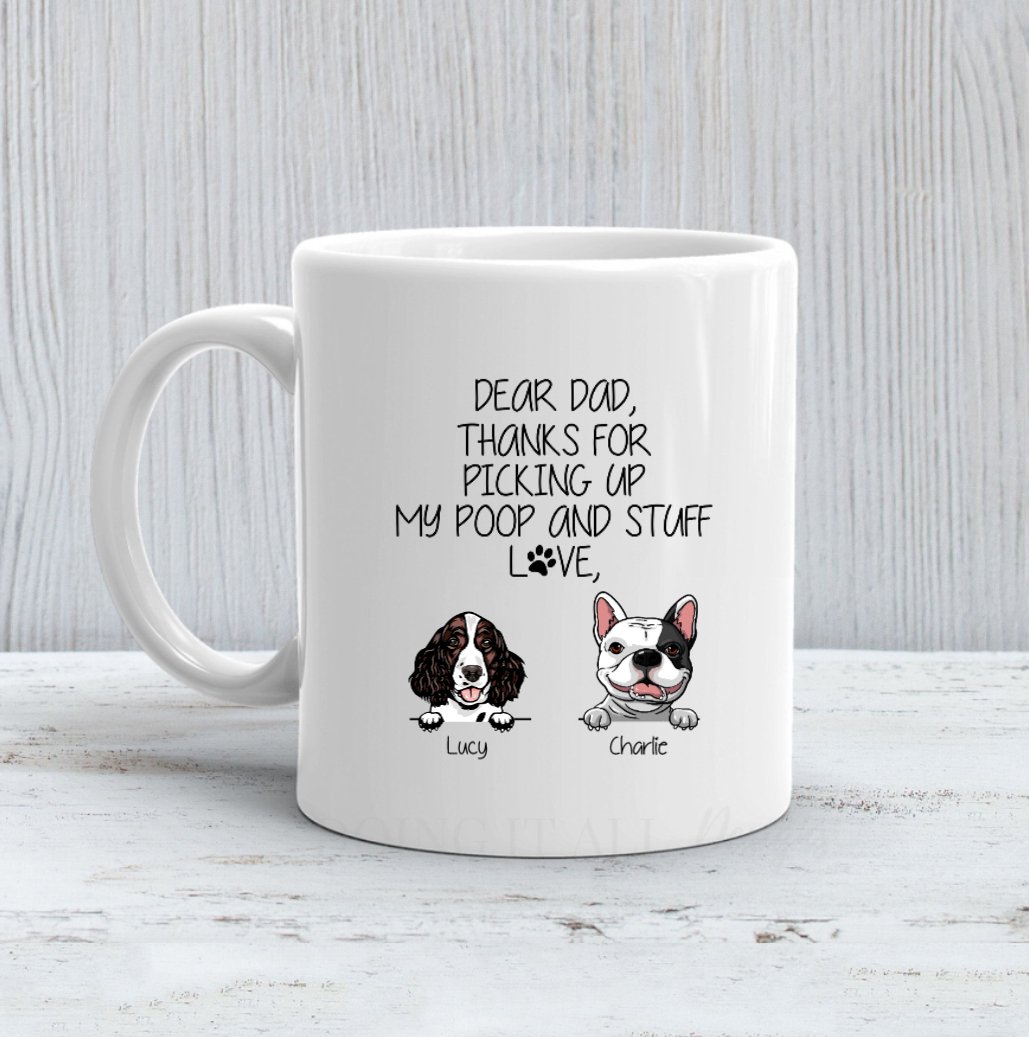 Dog Dad Coffee Mug – Personalized Gift for Dog Lover - Makezbright Gifts