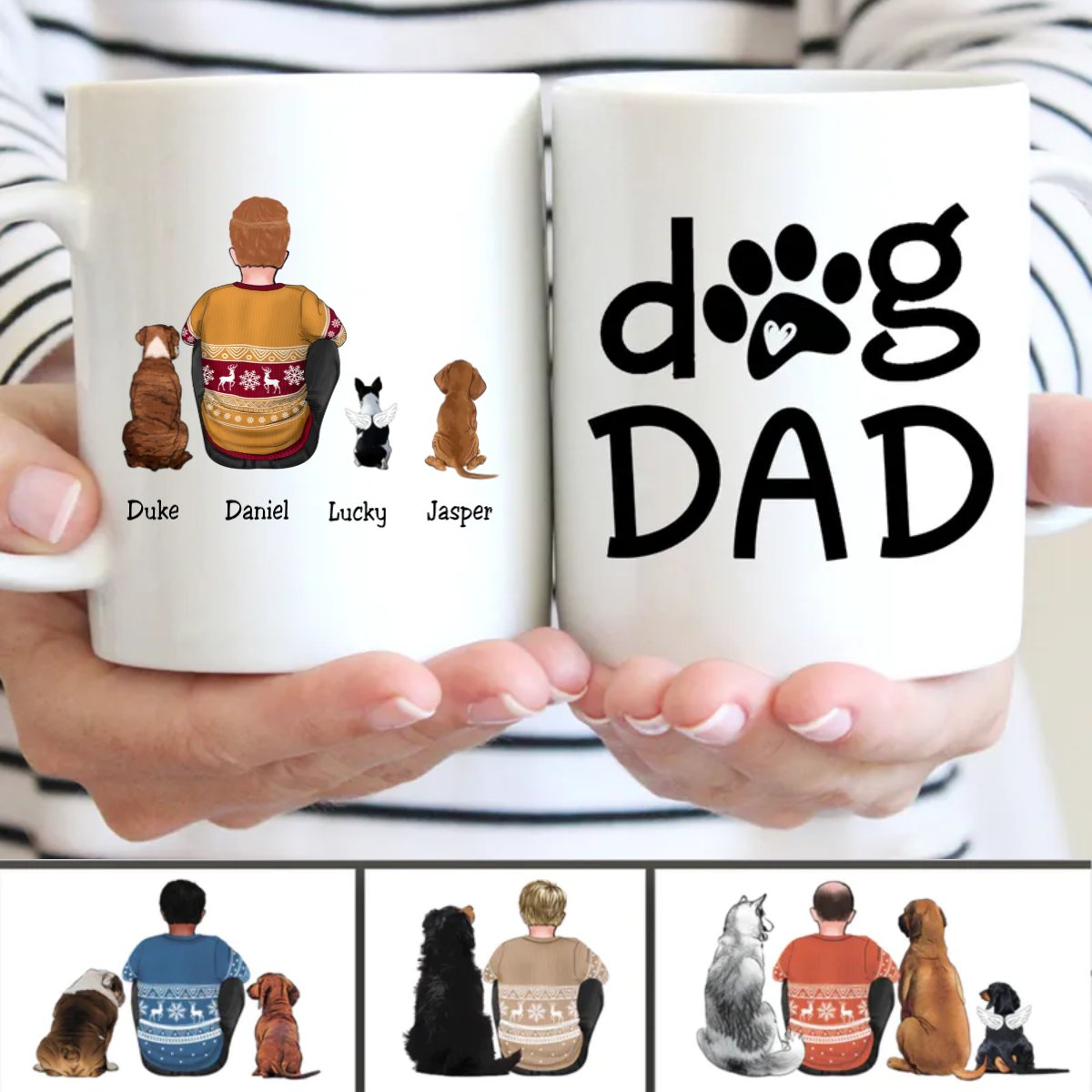 Dog Dad - Personalized Mug - Makezbright Gifts