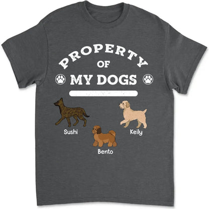 Dog Lovers - Dog Property - Personalized T - Shirt - Makezbright Gifts