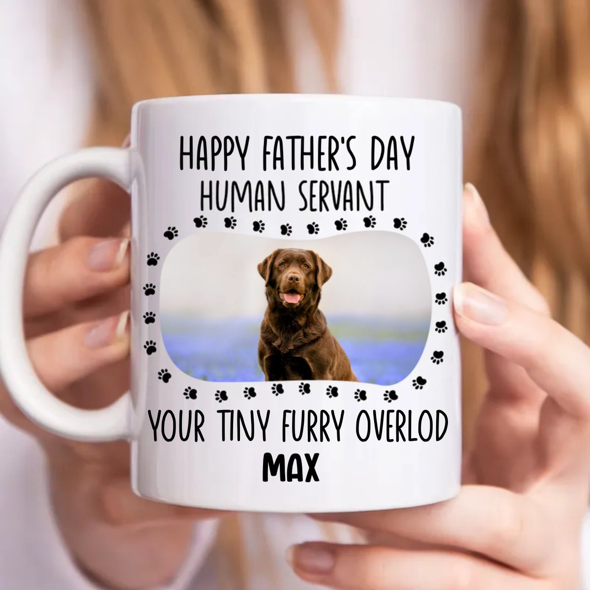 Dog Lovers - Human Servant - Personalized Mug - Makezbright Gifts