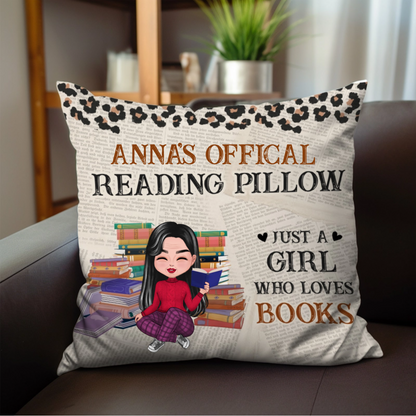 Just One More Chapter - Personalized Pocket Pillow