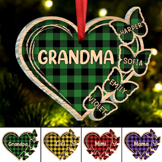 Family - Christmas Mom Grandma - Personalized Ornament - Makezbright Gifts