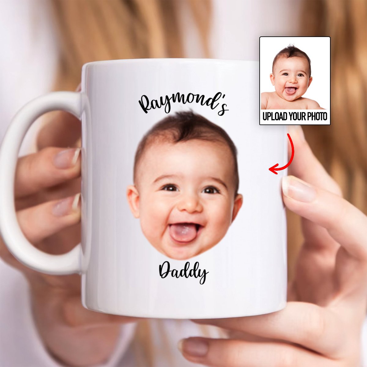 Family - Custom Baby Face Mug - Personalized Mug - Makezbright Gifts