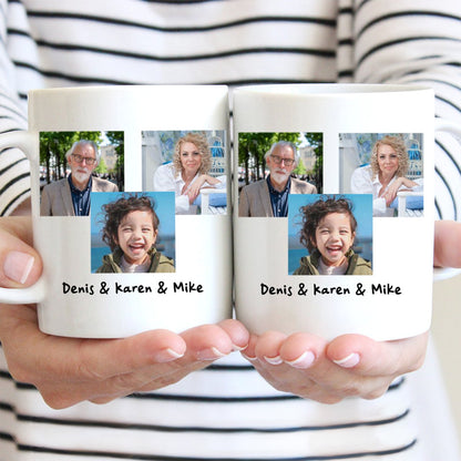 Family - Custom Photo Family - Personalized Mug - Makezbright Gifts