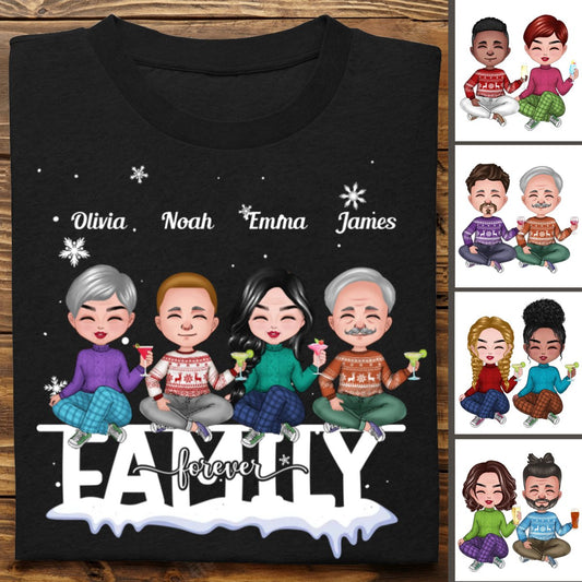 Family - Family, Brothers, Sisters, Siblings, Besties Forever - Personalized Unisex T - shirt - Makezbright Gifts