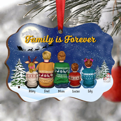 Family - Family Is Forever - Personalized Acrylic Ornament - Makezbright Gifts