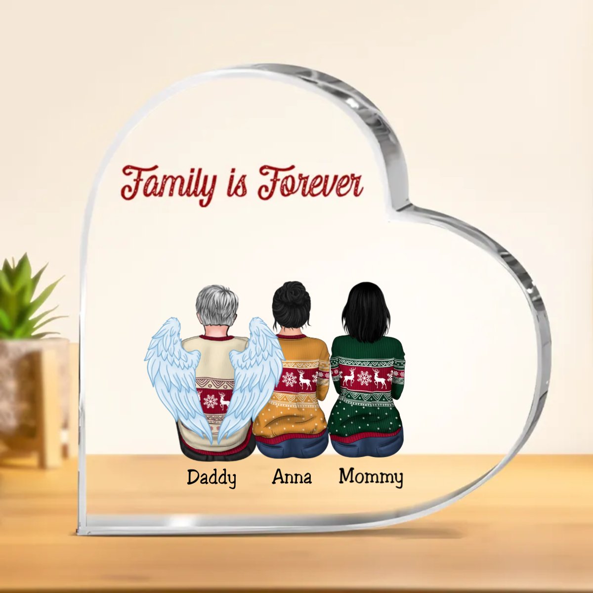 Family - Family Is Forever - Personalized Acrylic Plaque - Makezbright Gifts