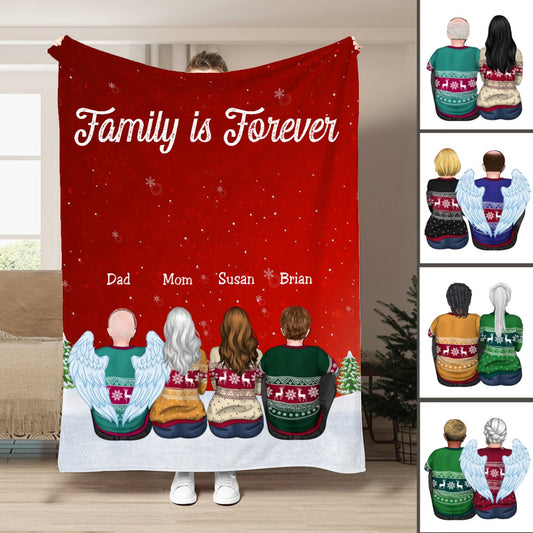 Family - Family Is Forever - Personalized Blanket (BU) - Makezbright Gifts