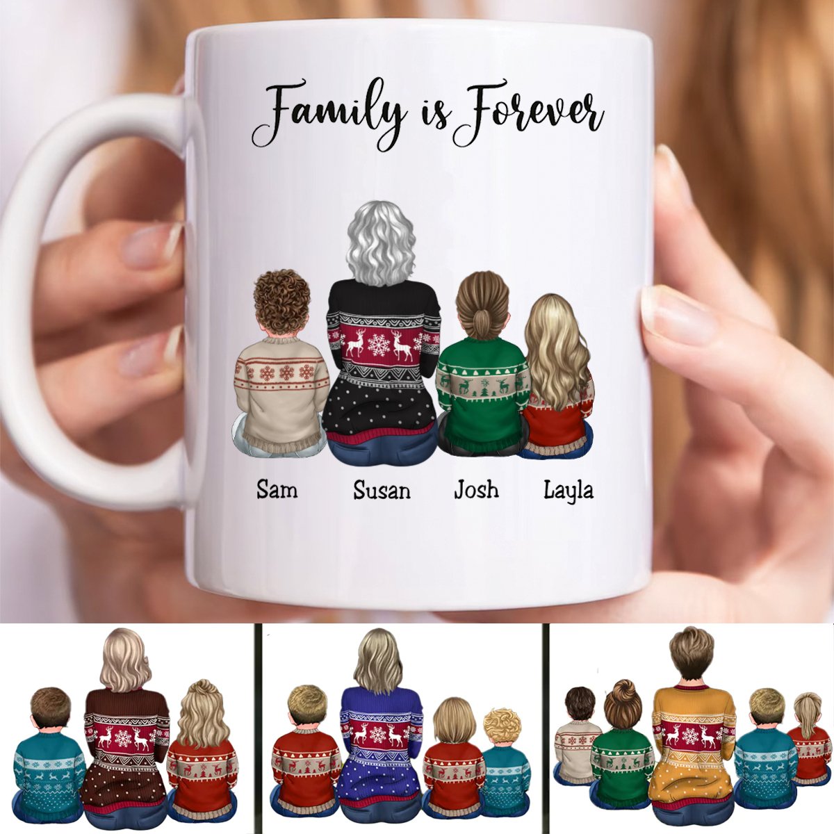 Family - Family Is Forever - Personalized Mug (BU) - Makezbright Gifts