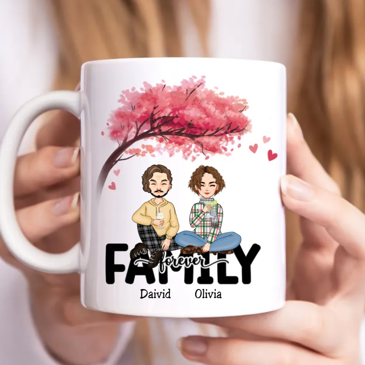 Family Forever - Personalized Mug (TC) - Makezbright Gifts