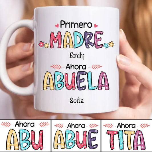 Family - Grandma Abuela - Personalized Mug - Makezbright Gifts