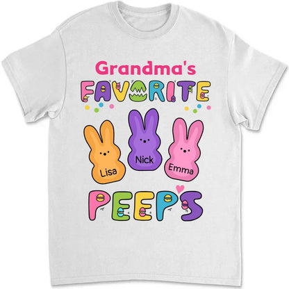 Family - Grandma Easter Peeps - Personalized Unisex T - Shirt (NM) - Makezbright Gifts