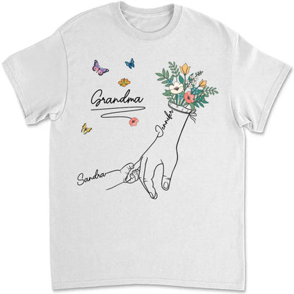 Family - Grandma Mom - Personalized T - shirt (VT) - Makezbright Gifts