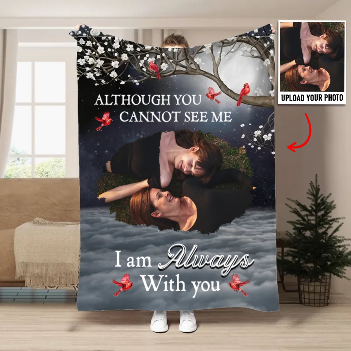 Family - I Am Always With You - Personalized Blanket (II) - Makezbright Gifts