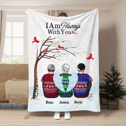 Family - I Am Always With You - Personalized Christmas Blanket T1 - Makezbright Gifts