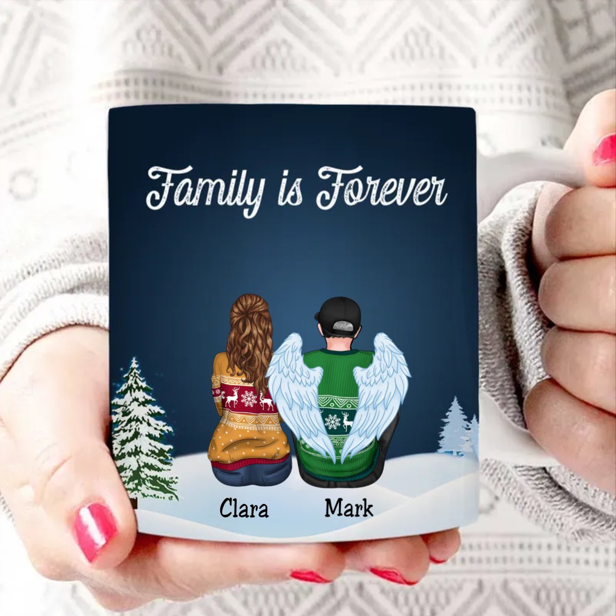 Family Is Forever - Personalized Mug - Makezbright Gifts