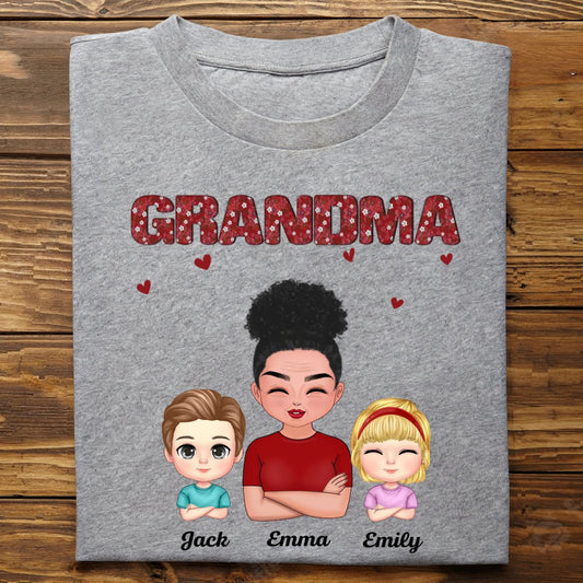 Family - Just Call Me Grandma - Personalized Unisex T - Shirt - Makezbright Gifts