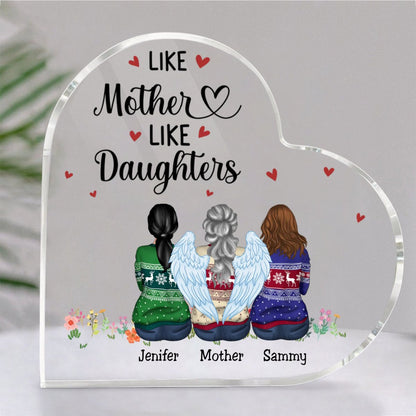 Family - Like Mother Like Daughter - Personalized Acrylic Plaque (Ver. 2) - Makezbright Gifts