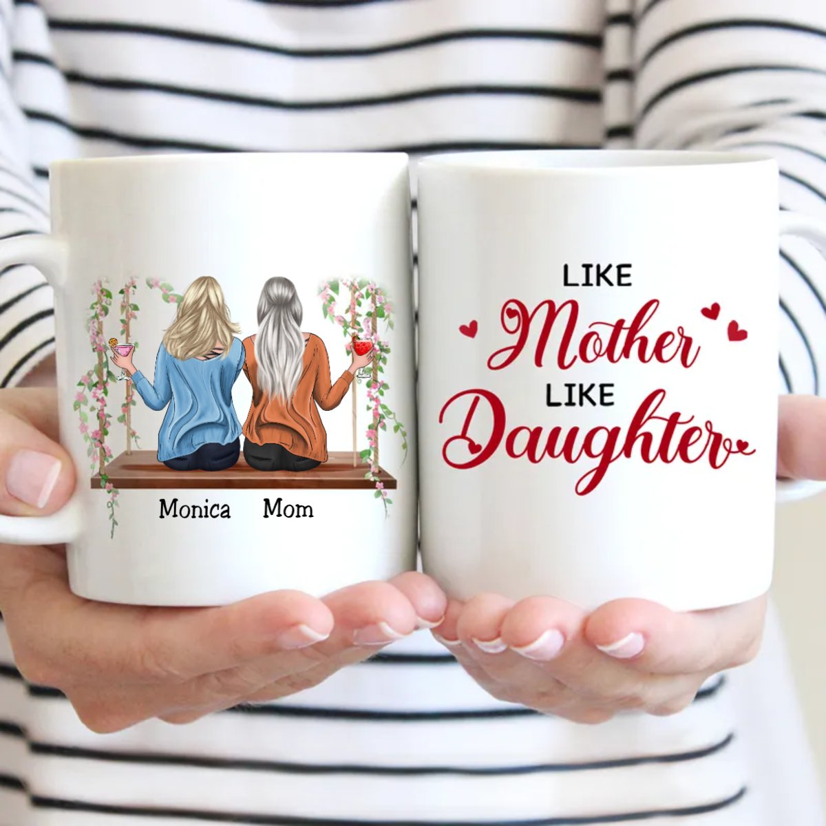 Family - Like Mother Like Daughter - Personalized Mugs - Makezbright Gifts