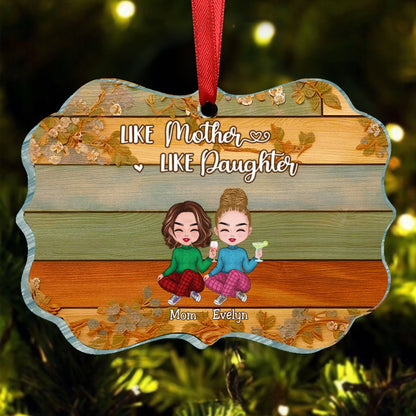 Family - Like Mother Like Daughters - Personalized Acrylic Ornament - Makezbright Gifts