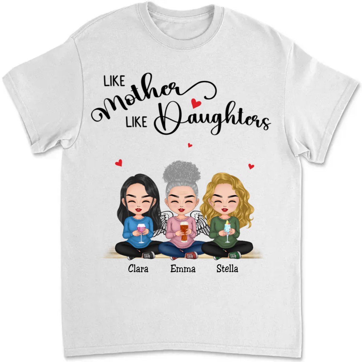 Family - Like Mother Like Daughters - Personalized T - shirt - Makezbright Gifts