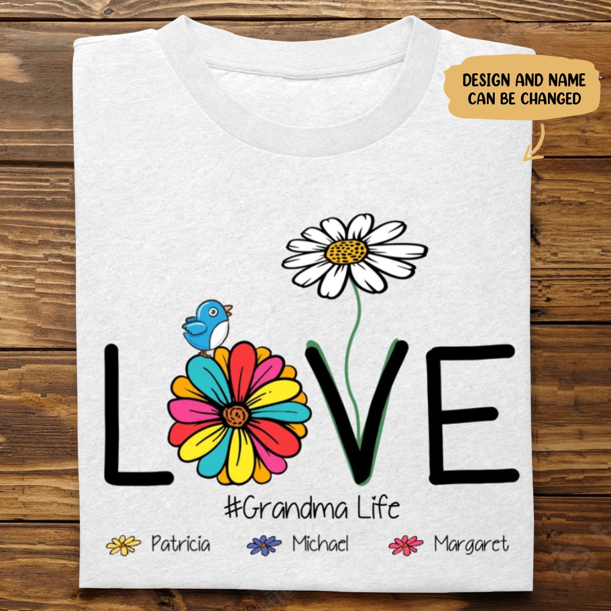 Family - Love Grandma Life - Personalized T - shirt - Makezbright Gifts