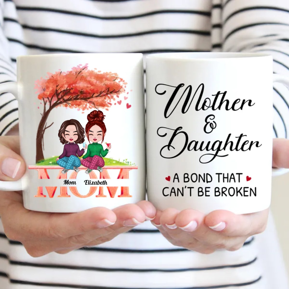 Family - Mother And Daughters A Bond That Cannot Be Broken - Personalized Mug (NM) - Makezbright Gifts