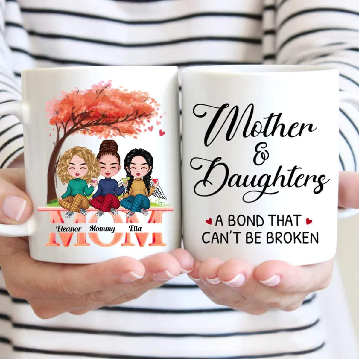 Family - Mother And Daughters A Bond That Cannot Be Broken - Personalized Mug (NM) - Makezbright Gifts