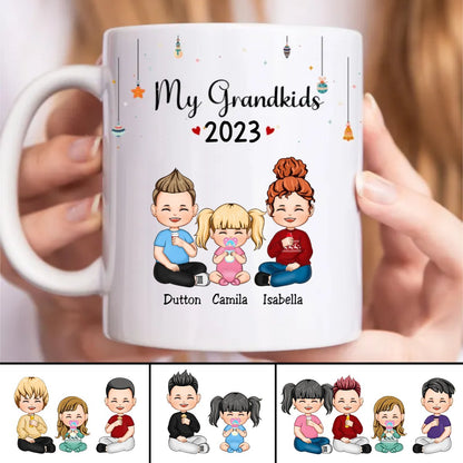 Family - My Grandkids - Personalized Mug(NV) - Makezbright Gifts