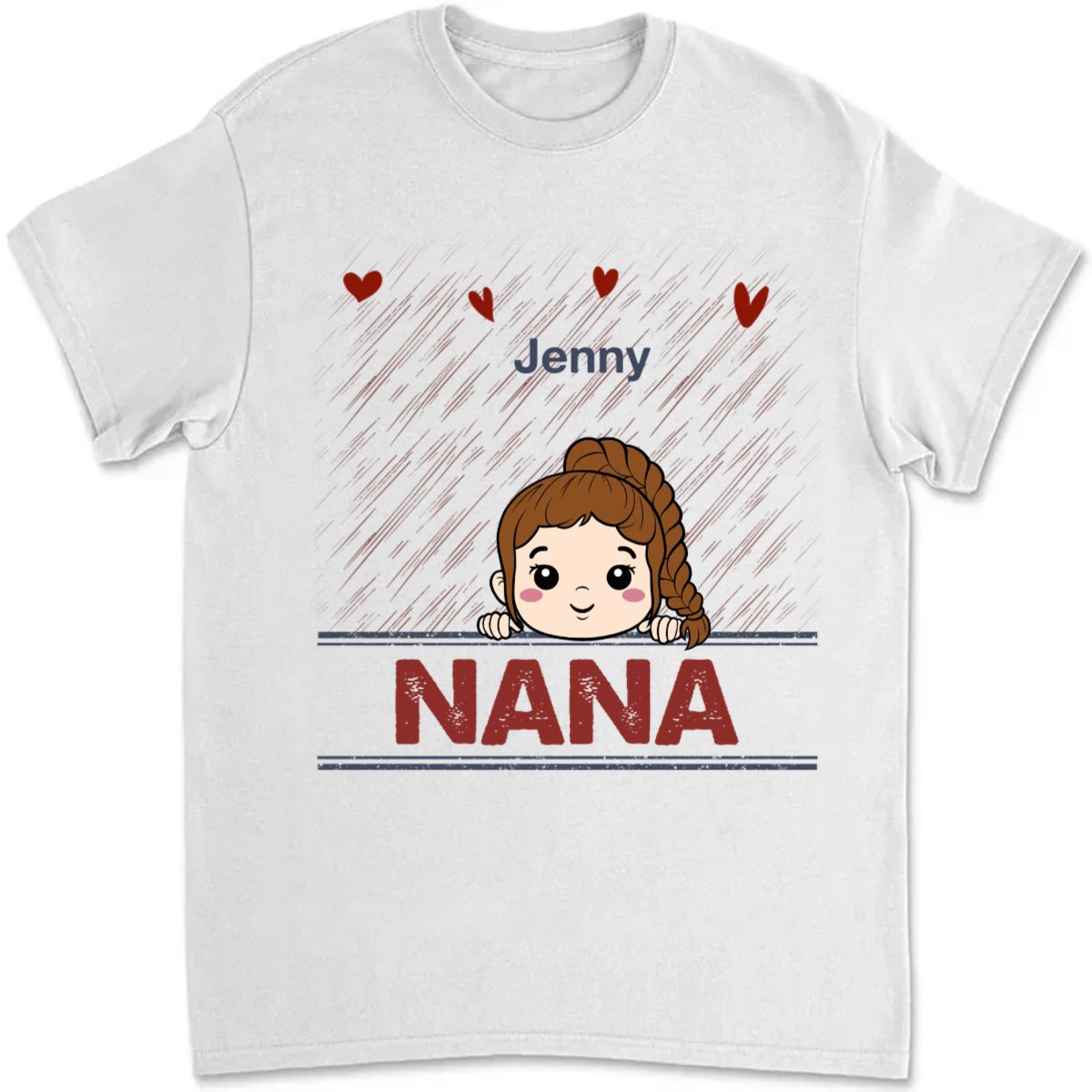 Family - Nana Papa Mommy Daddy - Personalized Unisex T - shirt, Hoodie, Sweatshirt (VT) - Makezbright Gifts