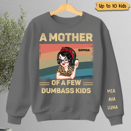 Family - Proud Mother Of A Few Kids - Personalized Sweatshirt - Makezbright Gifts