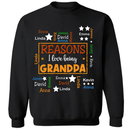 Family - Reasons I Love Being Word Art - Personalized T - Shirt, Sweater, Hoodie - Makezbright Gifts