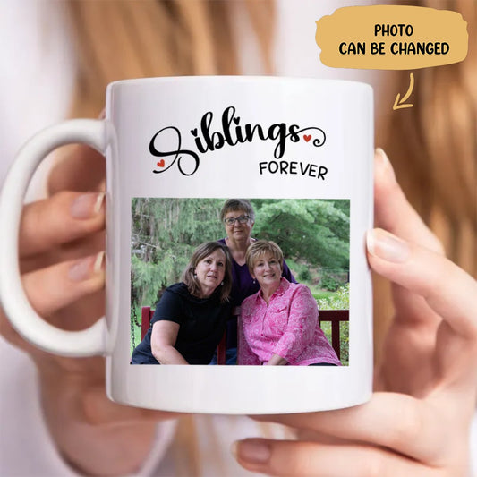 Family - Siblings Forever - Personalized Mug - Makezbright Gifts