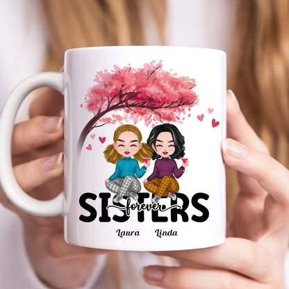 Family - Sisters Forever - Personalized Mug - Makezbright Gifts