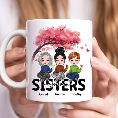 Family - Sisters Forever - Personalized Mug - Makezbright Gifts