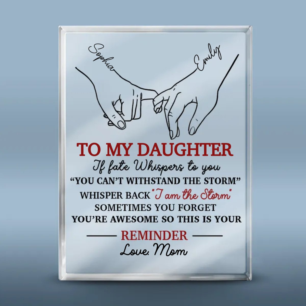 Family - Sometimes You Forget, You Are AweSome - Personalized Acrylic Plaque - Makezbright Gifts