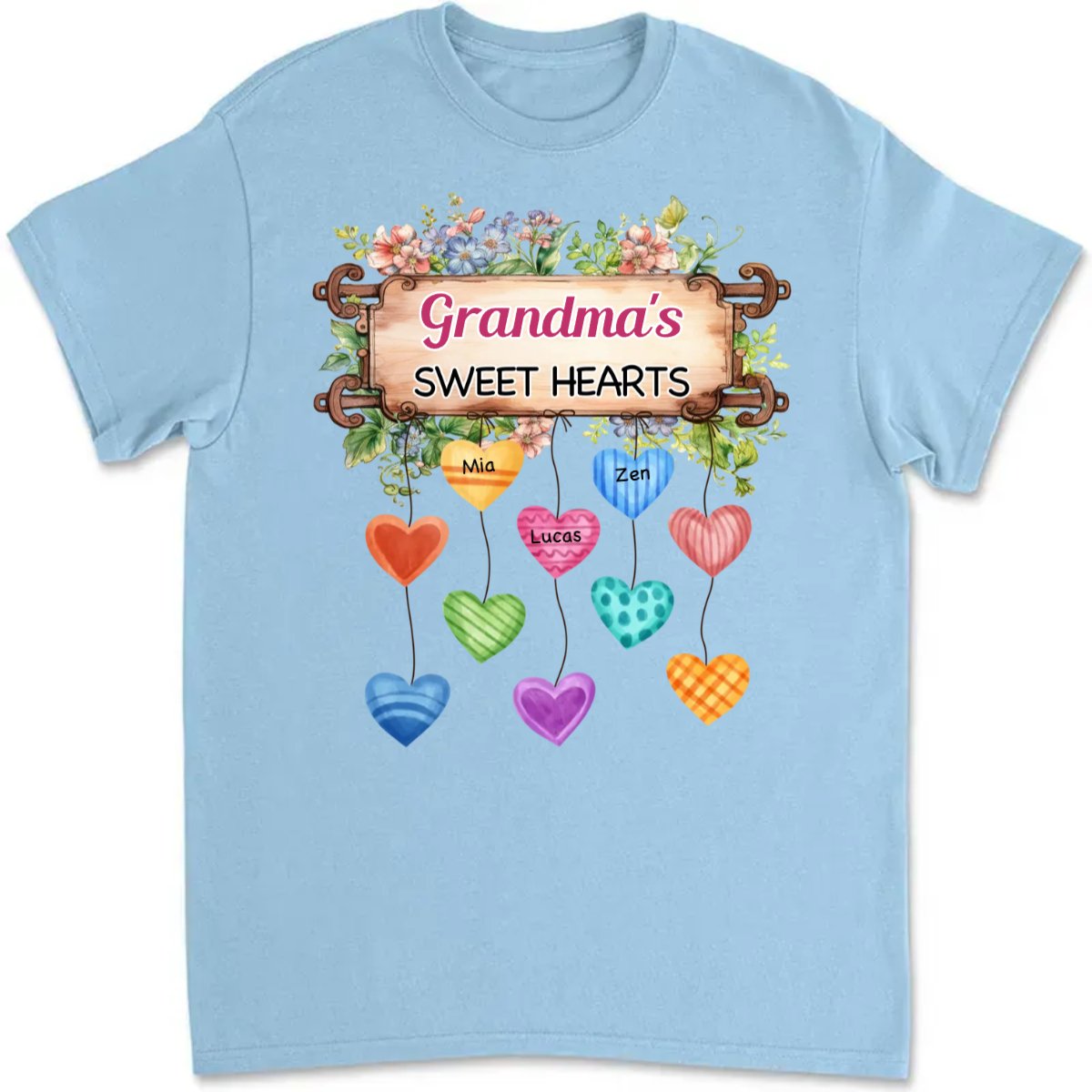 Family - Sweet Heart - Personalized T - Shirt, Hoodie(NV) - Makezbright Gifts