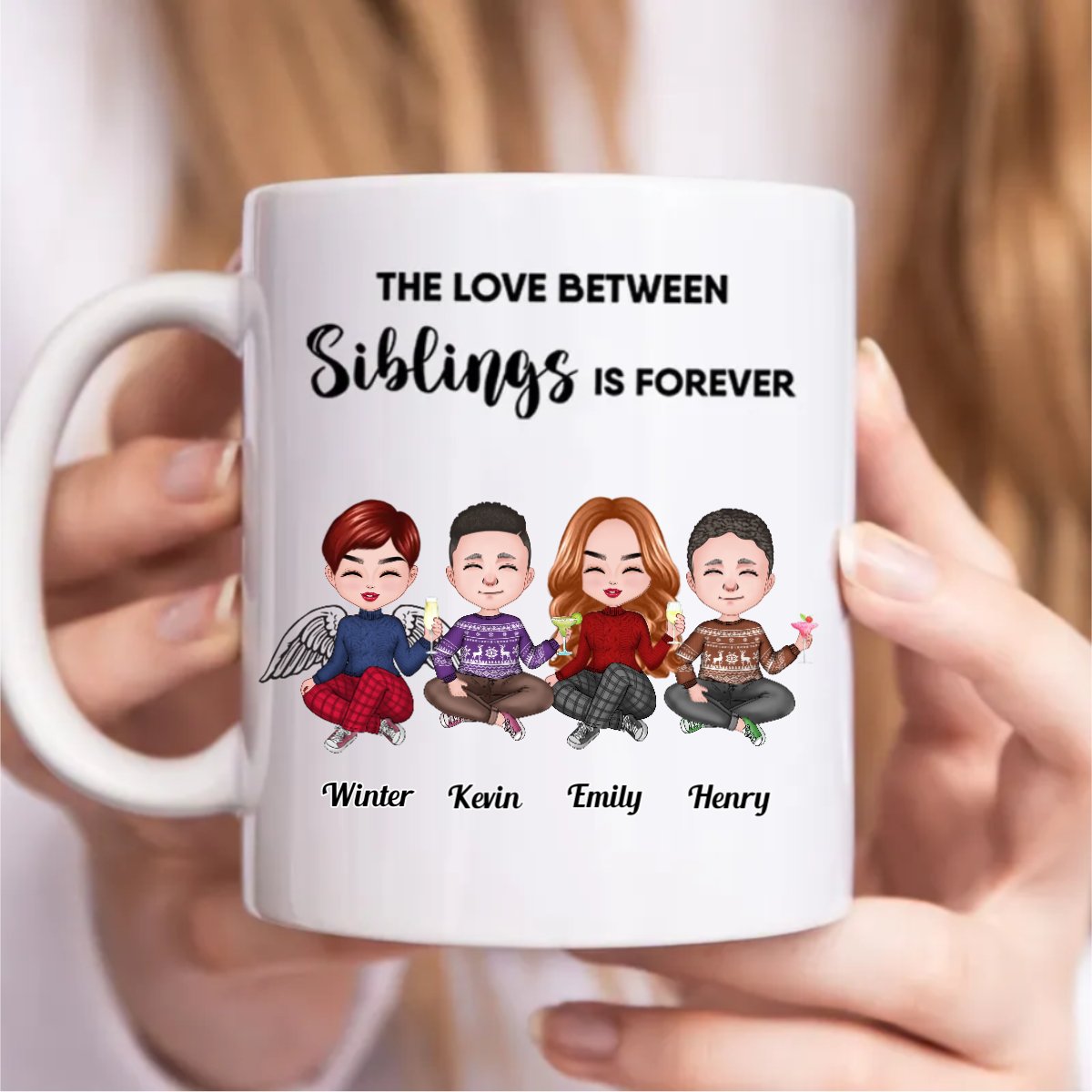 Family - The Love Between Siblings Is Forever - Personalized Mug (CB) - Makezbright Gifts