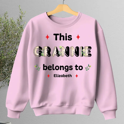 Family - This Grandma Belongs To - Personalized Sweatshirt (HJ) - Makezbright Gifts