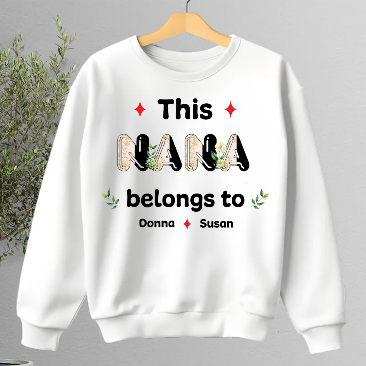 Family - This Grandma Belongs To - Personalized Sweatshirt (HJ) - Makezbright Gifts