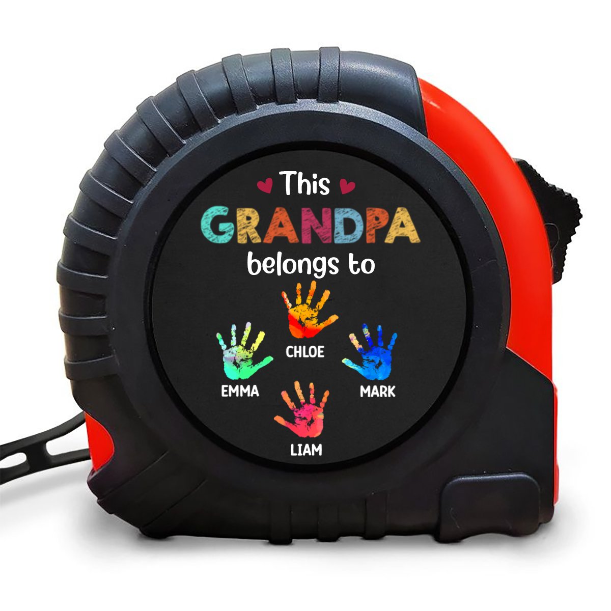 Family - This Grandpa Belongs To - Personalized Tape Measure - Makezbright Gifts