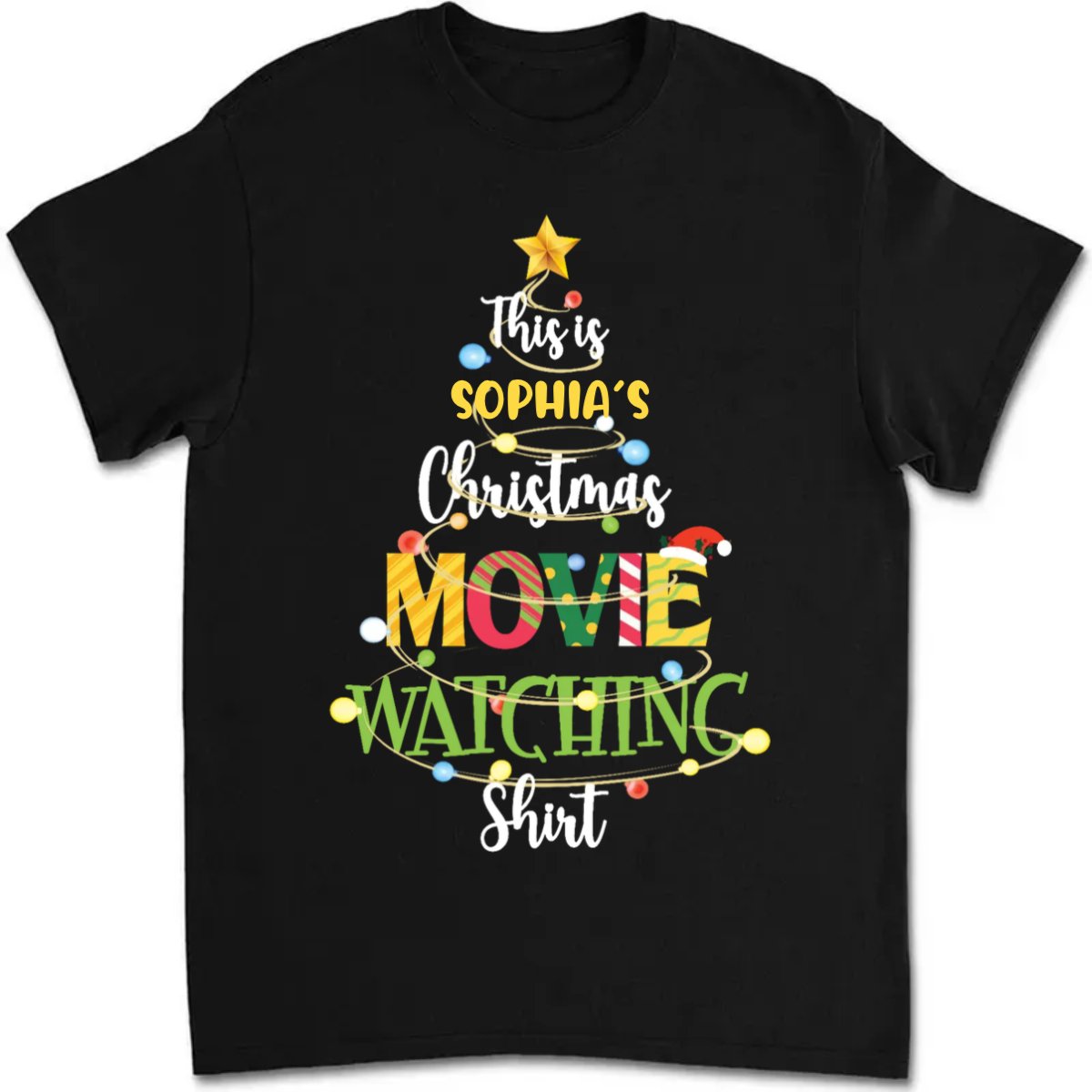 Family - This Is My Christmas Movie Watching Shirt - Personalized Unisex T - shirt - Makezbright Gifts