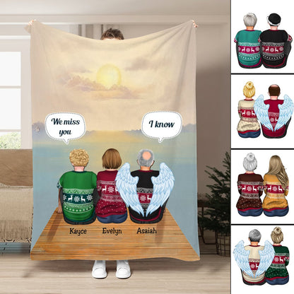 Family - We Miss You A Letter From Heaven To You - Personalized Blanket - Makezbright Gifts