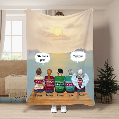 Family - We Miss You A Letter From Heaven To You - Personalized Blanket - Makezbright Gifts