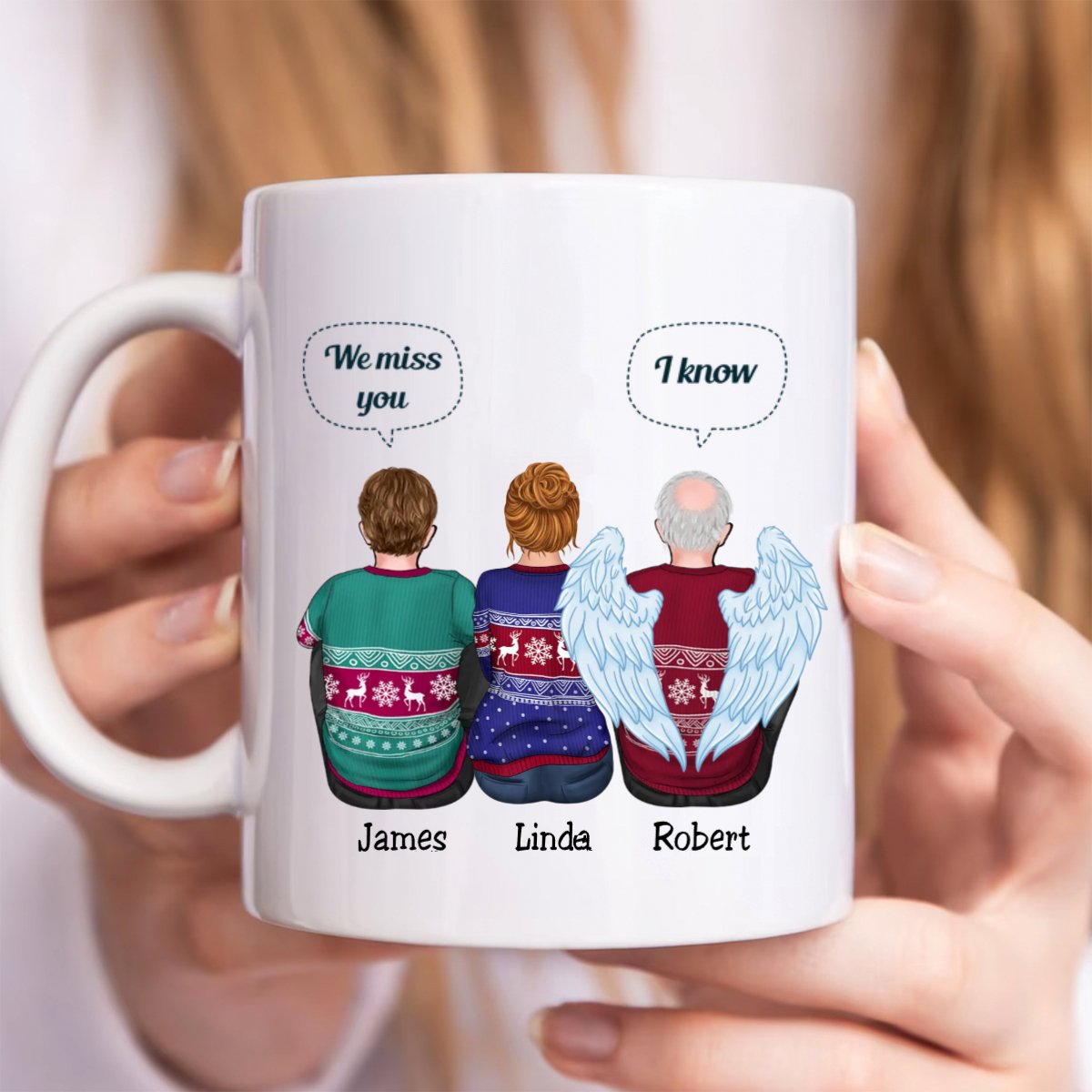 Family - We Miss You A Letter From Heaven To You - Personalized Mug (NV) - Makezbright Gifts