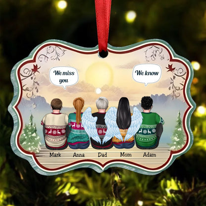 Family - We Miss You A Letter From Heaven To You - Personalized Ornament - Makezbright Gifts