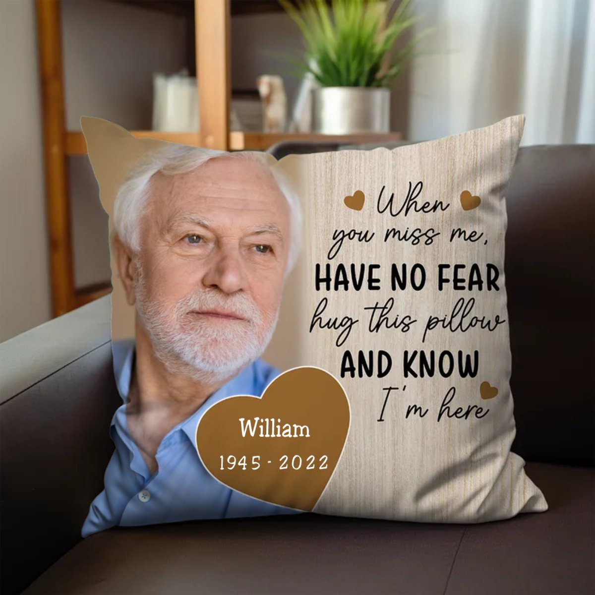 Family - When You Miss Me - Personalized Pillow - Makezbright Gifts