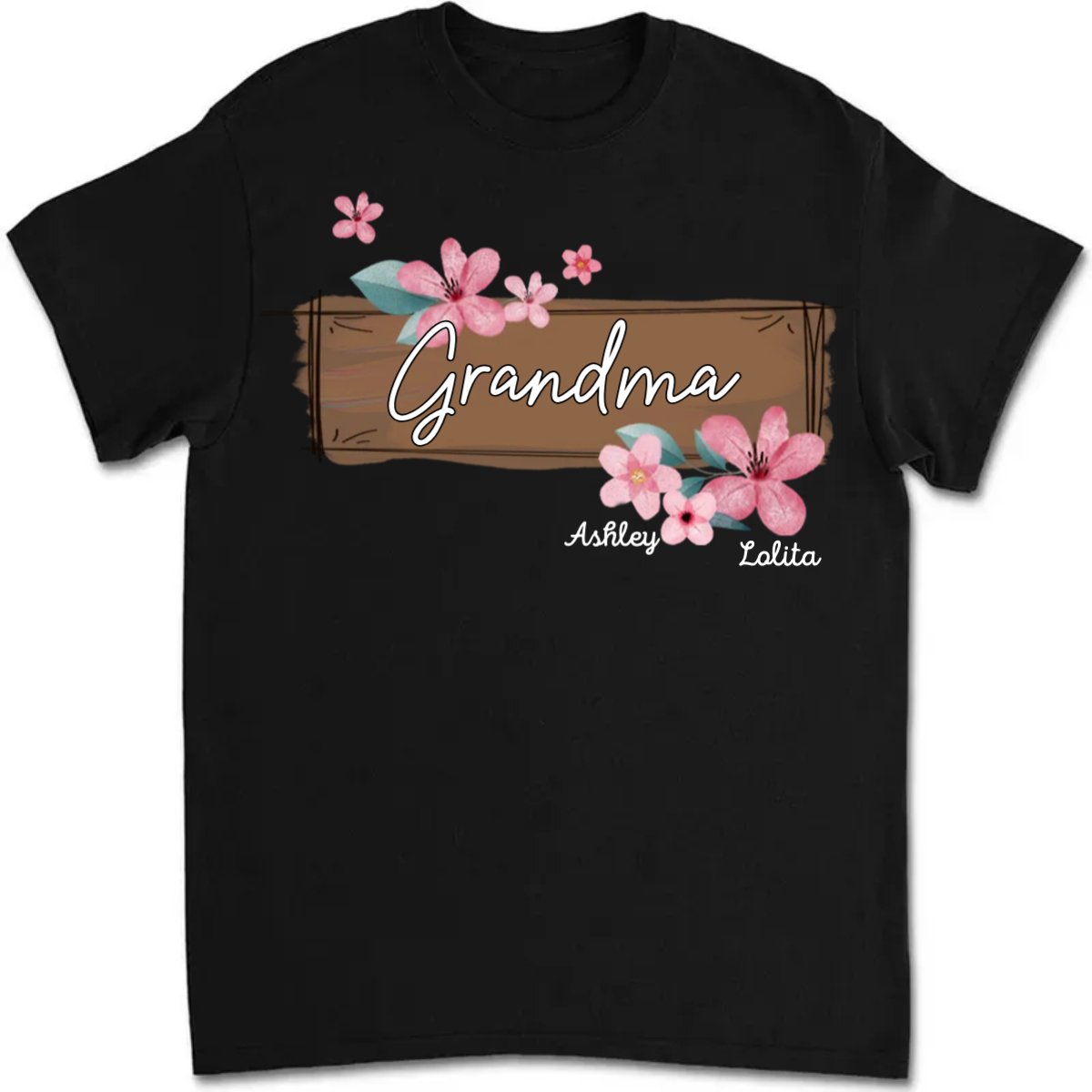 Family - Wildflower Art As A Gift For Grandma And Kids - Personalized T - shirt - Makezbright Gifts